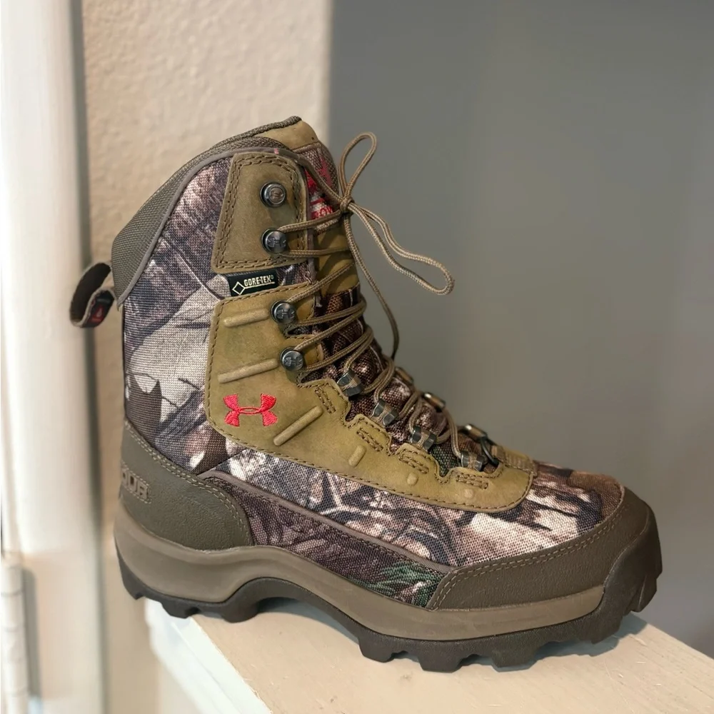 Under Armour Brow Tine Womens sz 6 Hunting Boots 800 Gram Gore-Tex Camouflage - Picture 2 of 9